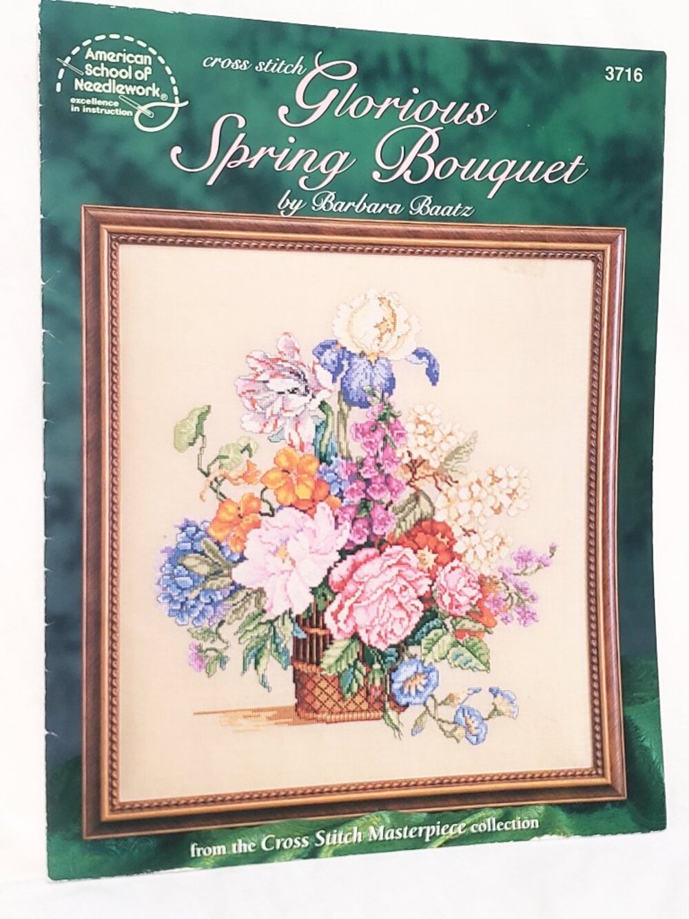 Glorious Spring Bouquet Cross Stitch 3716 American School Needlework 1999